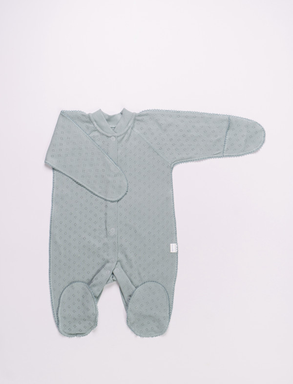 Комбинезон с з/ручками ажур Полынь 