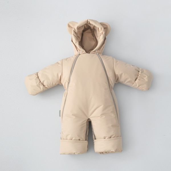 Комбинезон-трансформер "Новый Пикколино", с отворотами, 3 сезона, бежевый