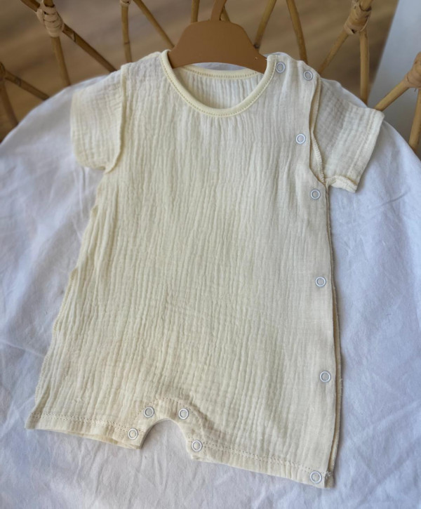  Песочник из муслина жатка однотон Айвори