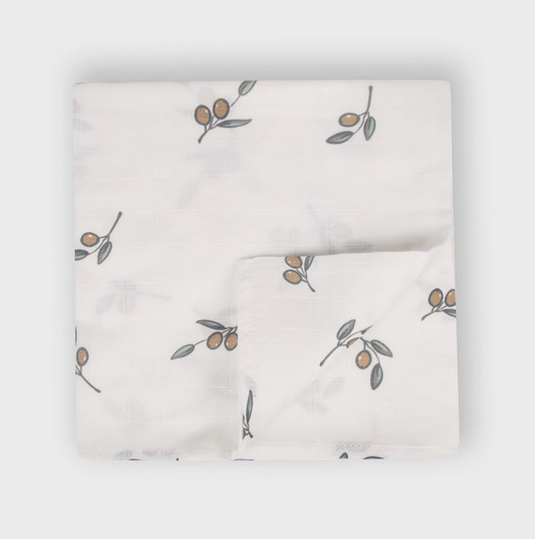 Муслиновая пелёнка Оливка 120*120 см