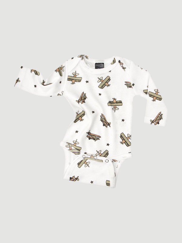Боди Mjölk Самолёты с длинным рукавом