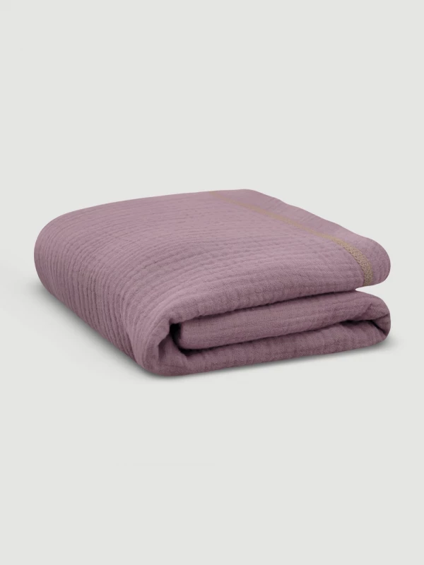 Плед-пелёнка Mjölk Violet из муслинового хлопка 100*100 см 