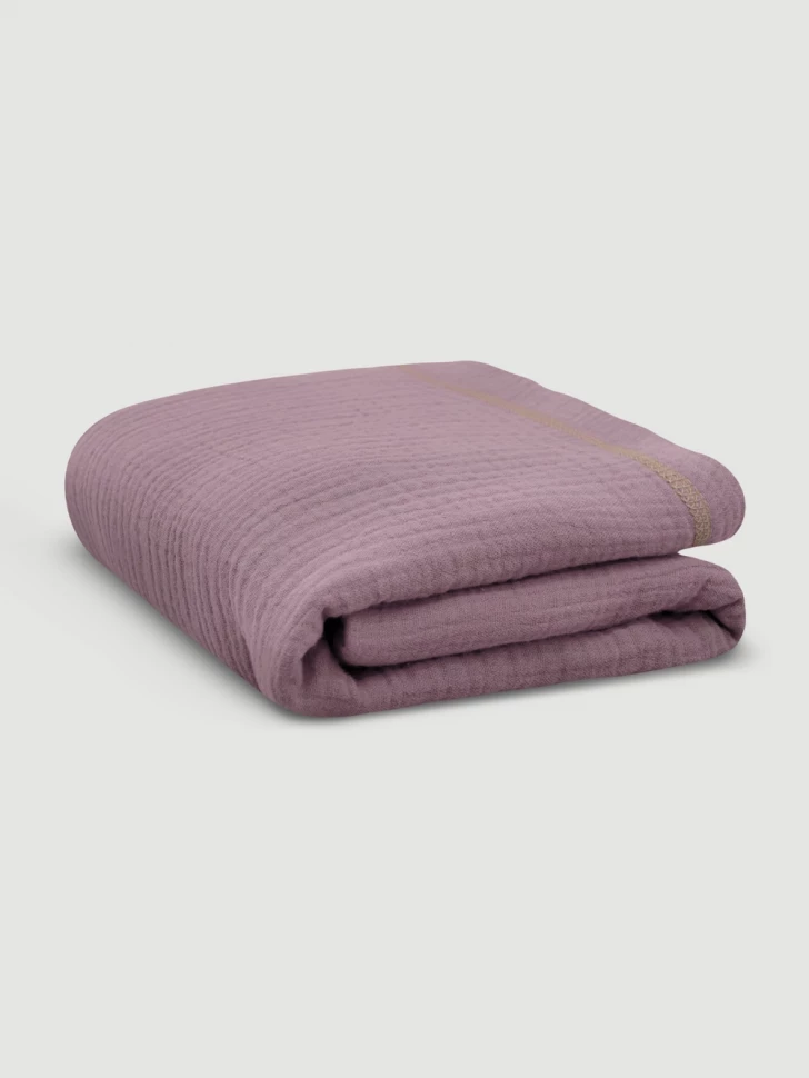 Плед-пелёнка Mjölk Violet из муслинового хлопка 100*100 см 