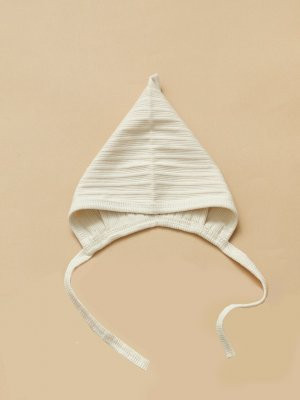 Чепчик из органического хлопка Молочный 