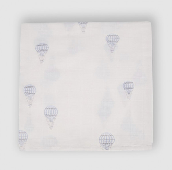 Муслиновая пелёнка Воздушные шары 120*120 см