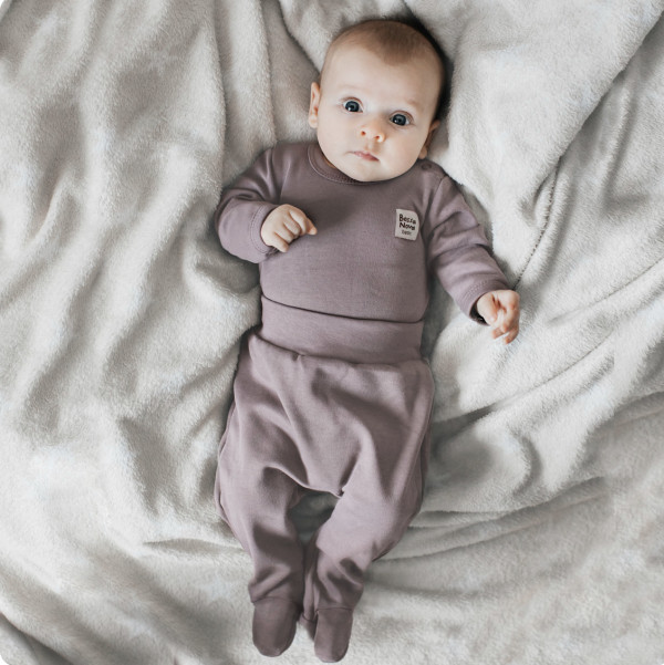 Ползунки с закрытыми ножками Коричневый 