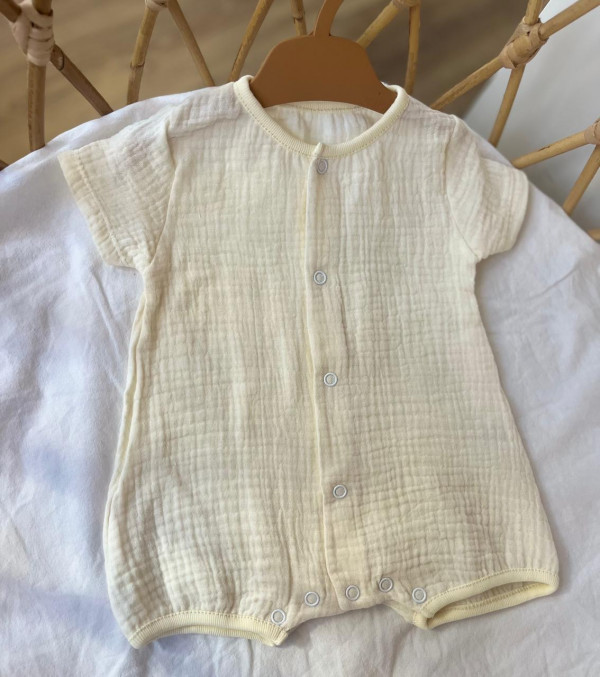  Песочник из муслина жатка однотон Айвори