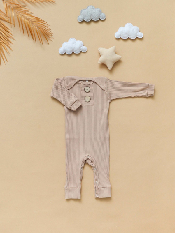 Комбинезон лапша для малыша Бежевый 