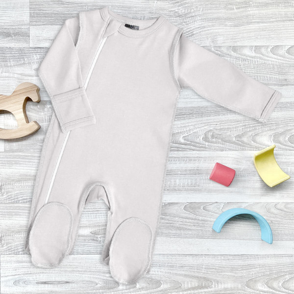 Комбинезон Mjölk Sleep and Play White Sand, швы наружу