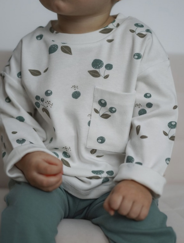 Комплект 2 лонгслива Мята/Черника 