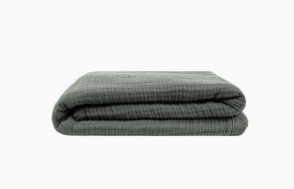 Плед из муслина однотонный Лес 