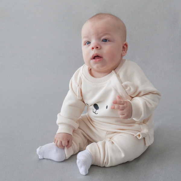 Комплект 2 предмета "Пикколино" петелька Молочный 