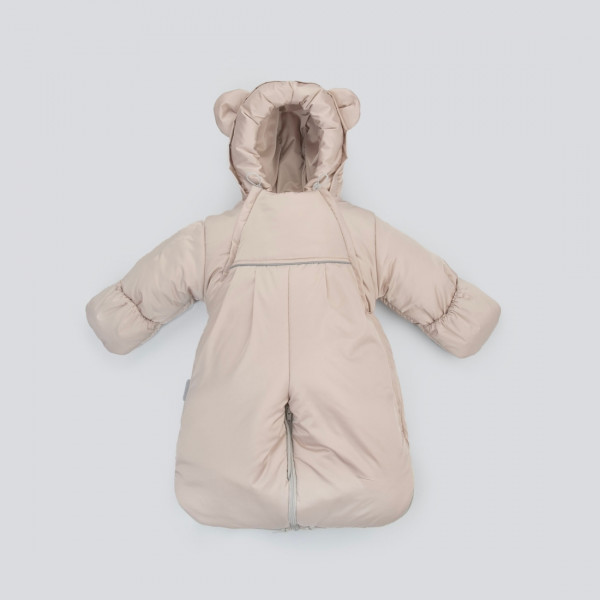 Комбинезон-трансформер "Орсетто", с отворотами, 3 сезона, капучино