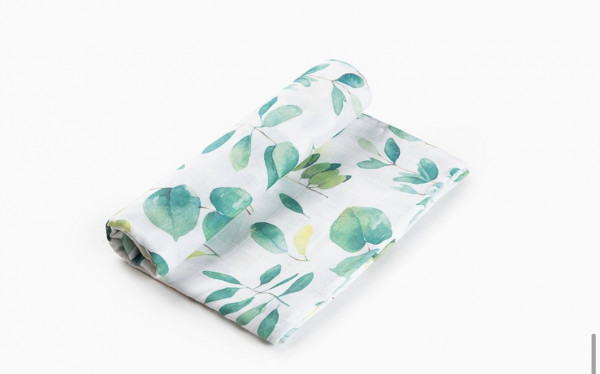 Пеленка муслиновая Листья 80*80 см 