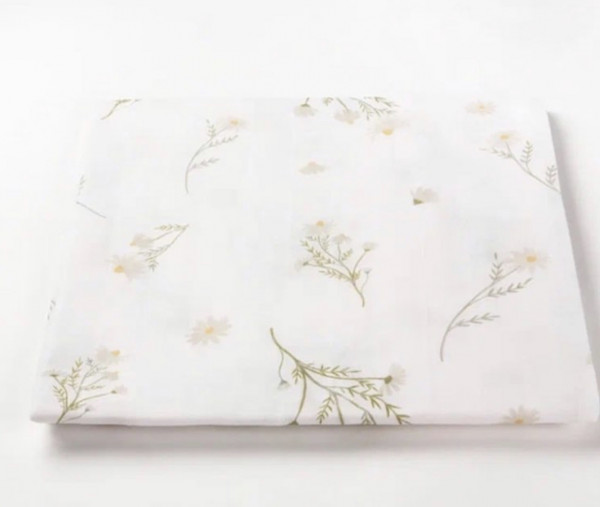 Муслиновая пеленка Ромашка  120*120 см