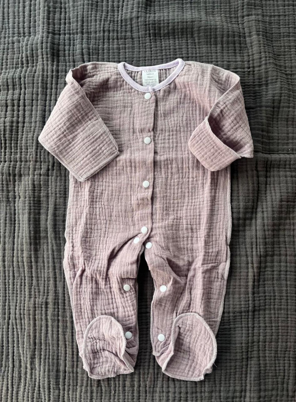  Слип из муслина Лиловый