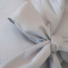 Одеяло-конверт на выписку Светло-серый  90х90 "Сатин" с бантом, лето