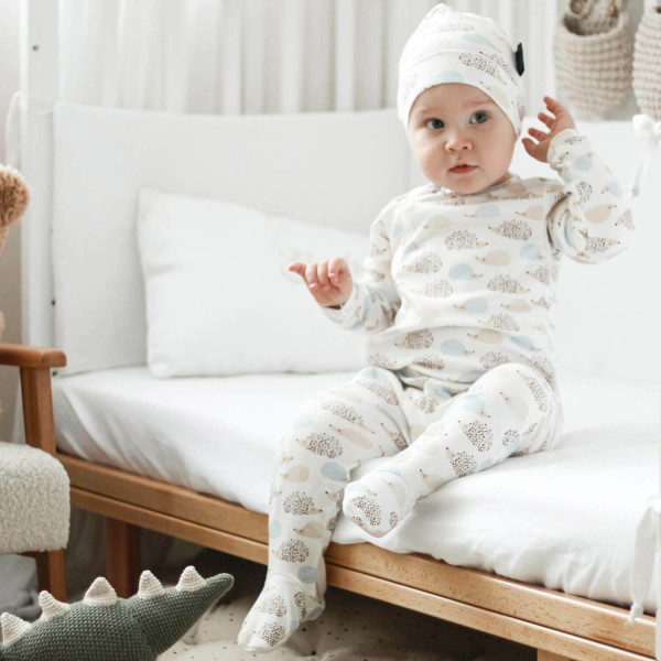 Комбинезон Mjölk Sleep and Play Ёжики на экрю