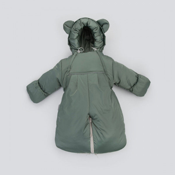 Комбинезон-трансформер "Орсетто", с отворотами, 3 сезона, полынь