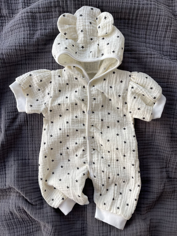  Песочник с капюшоном муслин Звезды