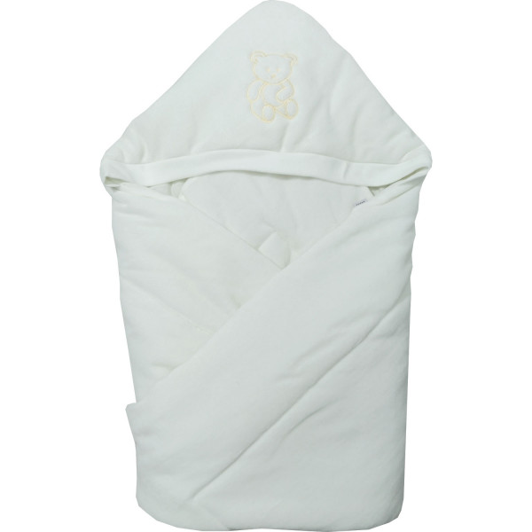 Конверт-одеяло на липучке велюр Экрю 