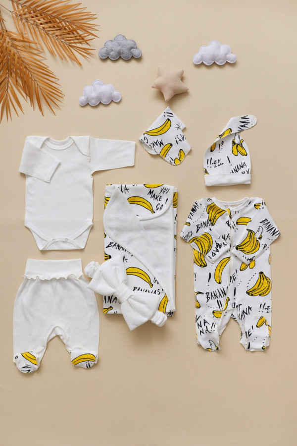 Комплект на выписку из 7-ми предметов Банан