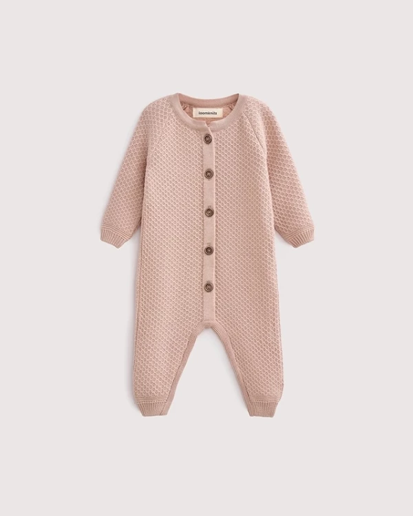 Комбинезон текстурный Пудровый 