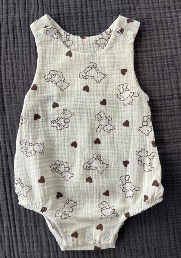 Боди из муслина Жатка Мишки