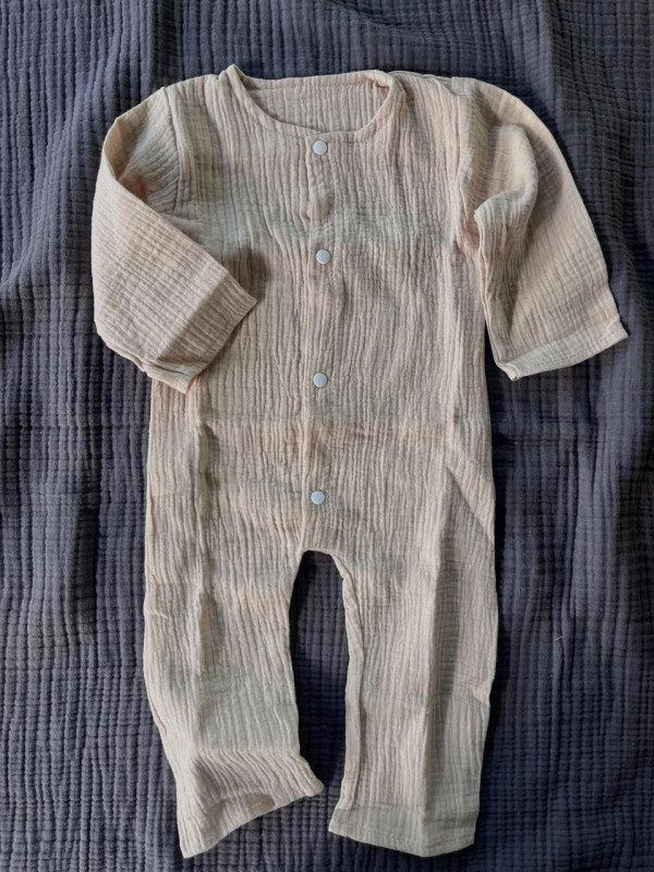 Комбинезон из муслина жатка Бежевый