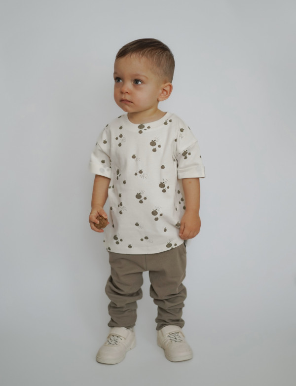 Комплект 2 футболки Серый/Ягоды 