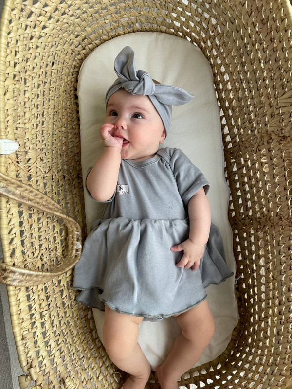 Боди-платье Серый 