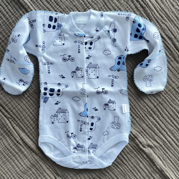 Боди длинный рукав Город