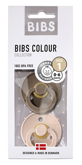 Набор BIBS Colour: Dark Oak/Blush 2 шт 0-6 месяцев