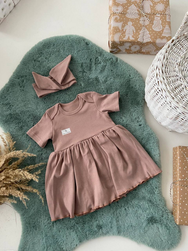 Боди-платье Тауп грей 