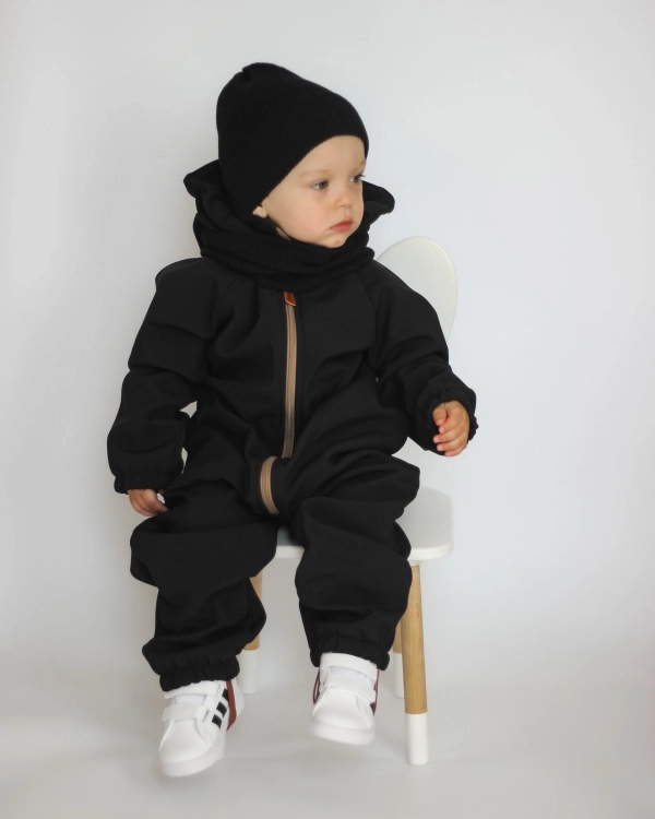 Комбинезон детский софтшелл Черный