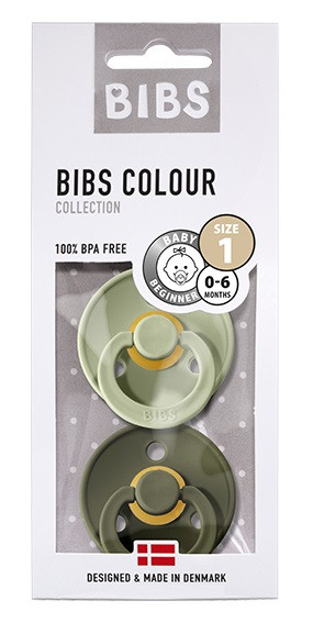 Набор BIBS Colour: Sage/Hunter Green 2 шт 0-6 месяцев