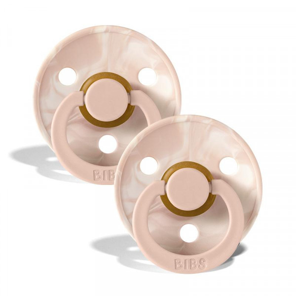 Набор BIBS Colour Tie Dye Blush Ivory, 2шт, 0-6 месяцев