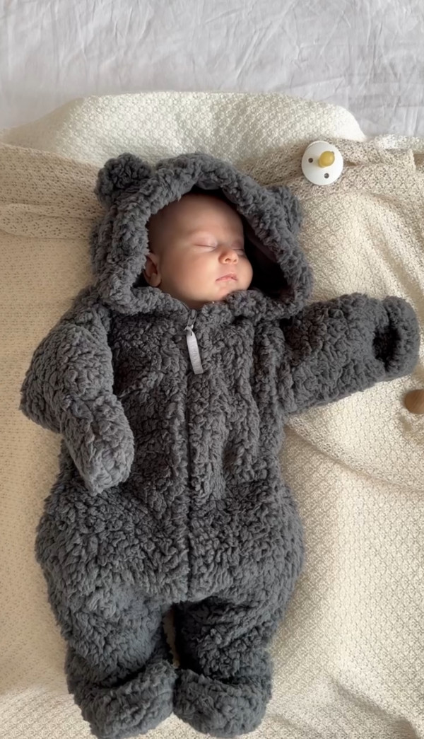 Комбинезон Мишка Шерпа Антрацит 