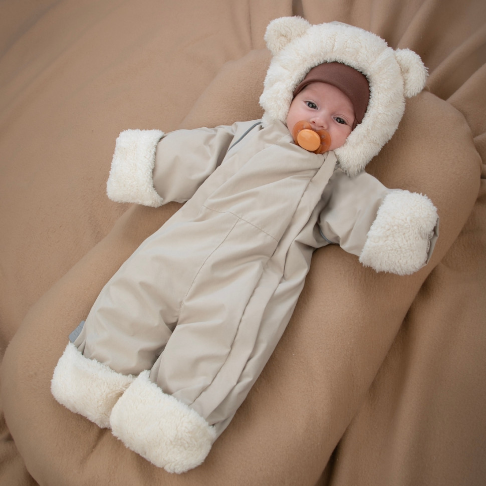 Комбинезон "Пушуня" демисезонный, бежевый