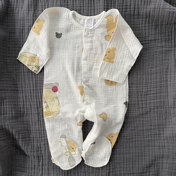 Слип из муслина Жатка Мишка