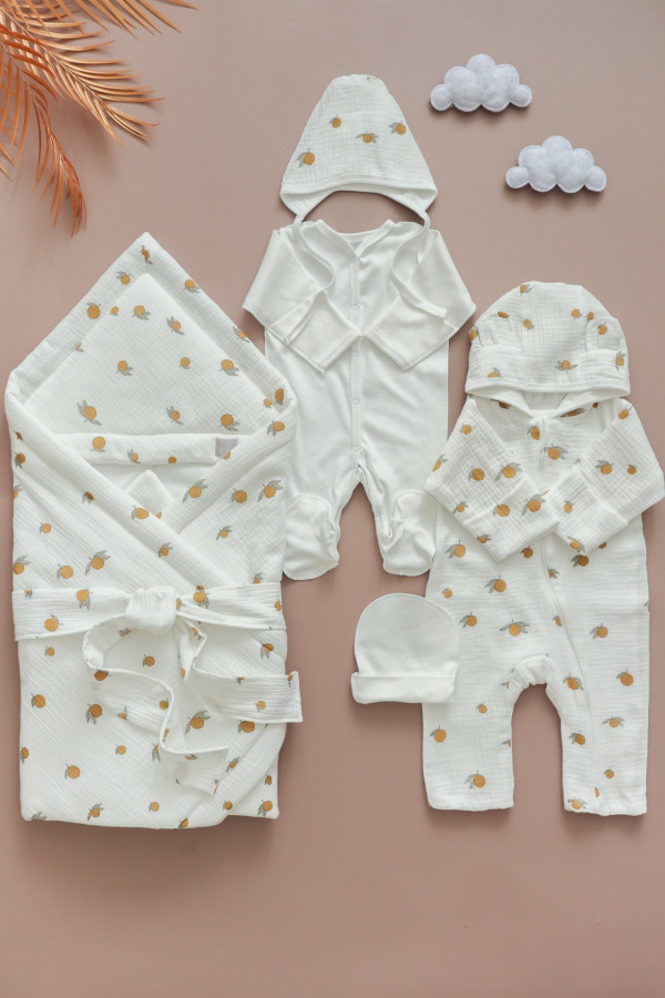 Комплект на выписку Лето Молочно-лимонный 