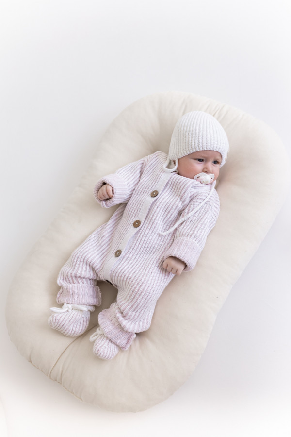 Комплект разноцветный (4 предмета) Белый-лавандовый 0-6 мес