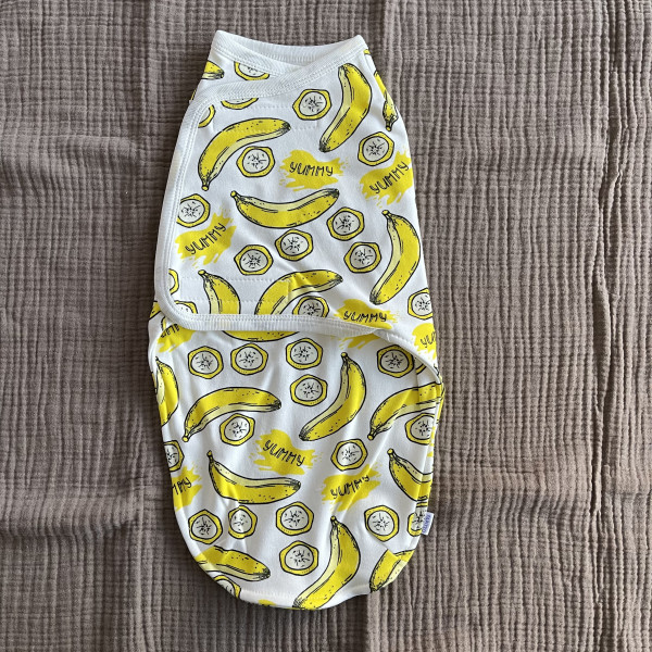  Пеленальный кокон на липучке Банан 
