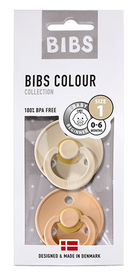  Набор BIBS Colour: Vanilla/Peach 0-6 месяцев