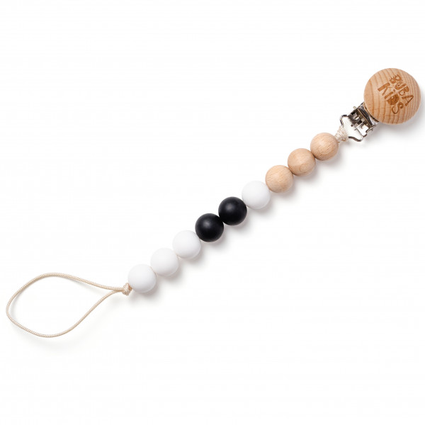 Держатель для пустышки Черное и Белое