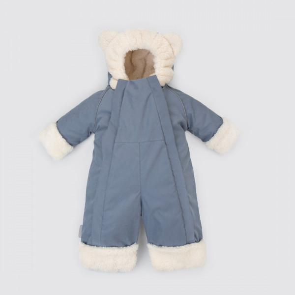 Комбинезон "Пушуня" демисезонный, серо-голубой