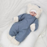 Комбинезон "Пушуня" демисезонный, серо-голубой