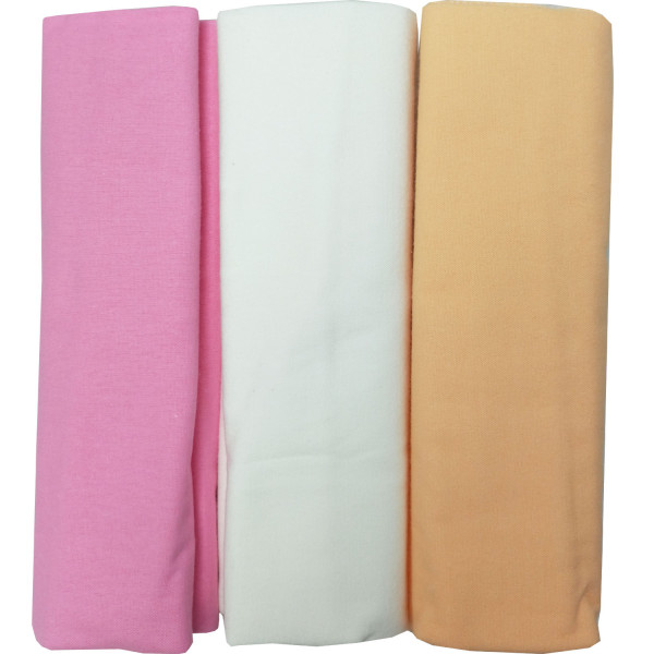 Пелёнка фланелевая однотонная 120*90 см 3 шт в уп.