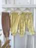 Комплект штанишек 3 шт желтый/жирафики/тауп грей