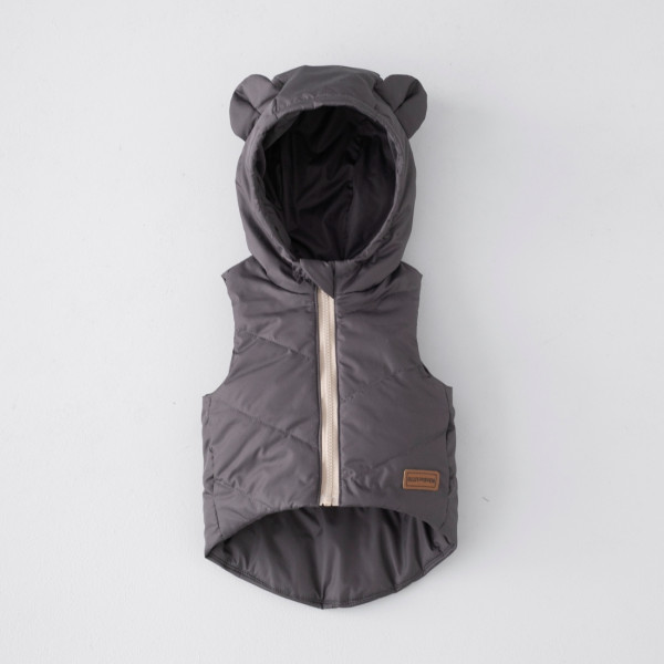Безрукавка детская утепленная "Жилет Орсетто" Графит 
